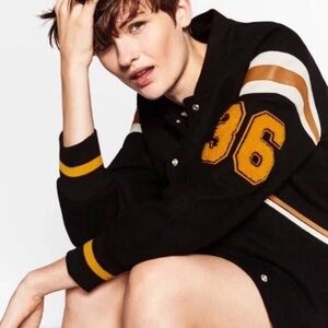 ZARA TOKYO COLLEGE VARSITY JACKET Size Medium Preowned